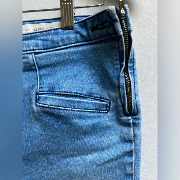 Pilcro and the Letterpress Anthropologie high rise denim leggings Sz 29 - Picture 3 of 12